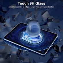 ZYONS 2pcs High Definition Tempered Glass Screen Protector, Anti-Scratch Anti-Fingerprint Bubble-Free Easy Installation Full Coverage, Compatible With IPad 11th Gen(2025)/10th Gen/9th Gen/8th Gen/7th Gen/6th Gen, Air 11-Inch(2024)/13-Inch(2024)/Air 5/4/3/2/1, Pro 11-Inch/12.9-Inch(2024/2022/2021/2020/2018), Mini 7th Gen(2024)/6th Gen/5th Gen/4th Gen, Essential Tablet Accessory For Daily Office And Study - Clear - View 9