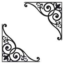 2D Flat, 1pc European Vintage Carved Metal Bracket, Space-Saving, Wall-Mounted (Drilling Required), Multi-Functional Practical Shelf - A - View 6