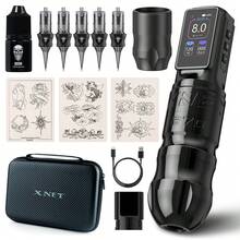 XNET 1Set Titan 270 Wireless Rotary Tattoo Pen Kit 270g.Cm High Torque Brushless Motor 2400mAh Rechargeable Battery Tattoo Machine Set For Tattooing Liner Shader - Multicolor - View 10
