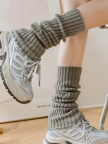 Children's Thick Striped Chunky Knit Leg Warmers, Versatile Leg Covers For Autumn/Winter, Warm - Multicolor - View 3