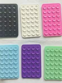 28pcs Double-Sided Silicone Suction Cup Pads, Multi-Function Phone Adsorption Holder, Non-Slip Reusable Adhesive Pads, 3 Sizes Available: 1pc/3pcs/6pcs, Suitable For Shower Room Bathroom Phone Wall Mount - A - View 9