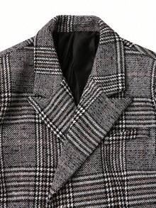 Setelan Jas Pria 2 Potong Gaya Inggris Kancing Ganda, Terdiri dari Jaket dan Celana, Cocok untuk Acara Kasual, Bisnis, Perjalanan, Pernikahan, Pesta, Gala Malam, dan Pesta Dansa - Grey - View 4