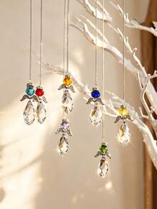 1 Stück Kristall Engel Anhänger Perlenanhänger DIY Schlafzimmer Fenster Heimdekoration Outdoor Garten Sonnenfänger Diamant Spiegel Auto Zubehör Weihnachtsdekoration Raumdekoration Weihnachten - Verschiedenfarbig - Übersicht 1