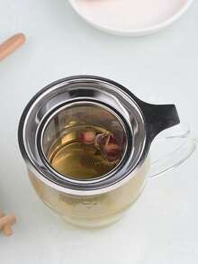 3pcs-Double Handle Stainless Steel Tea Strainer Single Handle Stainless Steel Tea Strainer - Silver - View 8