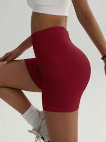 4PCS High Waist Tummy Control Shorts – Compression Fit Butt Lifting Yoga Shorts For Women, Running & Cycling - Multicolor - View 2