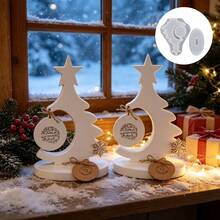 SILIKE LUFEI 4pcs Resin Silicone Mold Christmas Tree Base & Christmas Tree Hanging Ornament Set, Suitable For Making Epoxy Resin, Plaster, Candle, Aromatherapy Products, Home Decor Display Silicone Mold - Silicone Mold - View 1