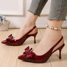 GAN AI Women Pumps - Burgundy - View 2