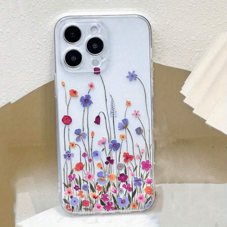 1件彩色透明TPU手機殼,花卉圖案與蝴蝶元素,適用於 16/16 Pro/16 Pro Max/16 Plus/7/8/7 Plus/8 Plus/X/Xs/Xr/Max/11/11 Pro/11 Pro Max/12/12 Pro/12 Pro Max/12 Mini/13/13 Pro/13 Pro Max/13 Mini/14/14 Pro/14 Plus/14 Pro Max/15/15 Pro/15 Plus/15 Pro Max/17/17 Pro/17 Pro Max/17 Ai,春季禮物 - 彩色 - 查看 1