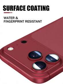 Gorilla Hero 2pcs, Lens Protector Cover [Burgundy Protector Cover] Advanced Adhesive, Smooth And Firm Attachment. Ultra-Clear Transparency, Restoring True Shooting Colors. Matte Surface Delicate And Soft, Waterproof, Anti-Fingerprint, Easy To Clean, Suitable For Daily Travel, Outdoor Creation, Business Office And Other Various Usage Environments. Compatible With IPhone 18promax/18pro And Other Models. - Burgundy - View 3