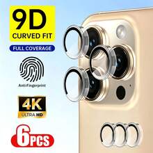 Yezodawee 手機鏡頭保護膜 適用於 Phone Ultra/Phone 18 Pro Max/Phone 18 Pro/Phone 17 Pro Max 17 Pro 17 Air 17, 16 Pro Max，超耐用 HD 鏡頭保護蓋，防刮超薄鋼化玻璃鏡頭蓋，9H 鋼化玻璃金屬相機螢幕保護貼，防震相機保護環，6入透明裝 - 無色 - 查看 29