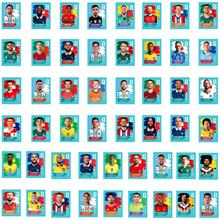Panini FIFA 50張足球球員貼紙，混款足球之星肖像與國家隊卡片設計，適用於剪貼簿、手帳與足球迷 - 彩色 - 查看 6