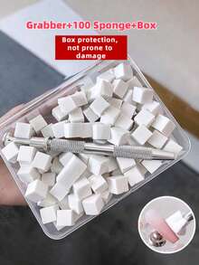 Alat Pengambil Berlian Profesional dengan 4 Cakar Bola, Alat Tindik Tubuh, Aksesori Tato, Penjepit Mutiara Stainless Steel, Alat Pembuatan Perhiasan, 1 buah/Paket, Penjepit Berlian Imitasi 4 Cakar, Pinset Ujung Lancip Kristal - berwarna merah muda - View 5
