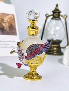 [Empty Bottle] 15ml Exquisite Vintage Hand-Painted Enamel Bottle, Bird Decor Cosmetic Container, With Glass Stopper Seal, Convenient For Travel/Personal Care, Perfume And Essential Oil Dispensing Bottle, Travel Bottle Set - View 6