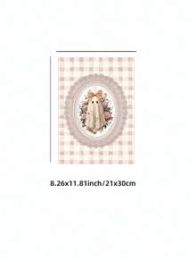 1pc Frameless Funky Ghost Vintage Halloween Rustic Wall Art Dorm Gift - Multi-color - View 15