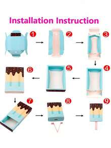 1/5/10pcs Pull-Out Gift Boxes, Creative Stick-Shaped Gift Packaging, Colorful Drip And Sprinkle Design, Drawer-Style Gift Boxes, Suitable For Party Favors, Small Gifts And Souvenirs, Suitable For Adults, Guests, Birthday, Wedding, Anniversary, Holiday And Celebration Decoration - Multicolor - View 7