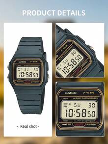 Casio Unisex Translucent Blue Digital Watch With Resin Strap, Electronic LCD Display, Retro Vintage Wristwatch, Suitable For Anniversary Gift And Fashion Accessory - one-size - View 9