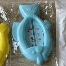 1pc Minimalist Fish-Shaped Cartoon Water Thermometer Indoor Temperature Gauge ABS Material Bathroom Decor - Multicolor - View 8
