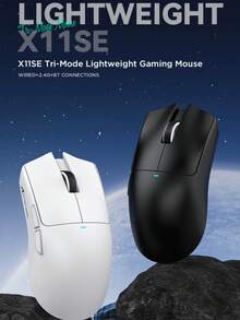 Mouse Gaming Bluetooth Nirkabel ATTACK SHARK, Daya Tahan Baterai Lama, Tiga Mode, Ringan - View 3