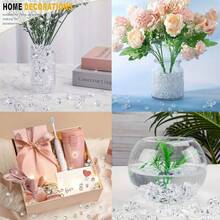 50PCS/10PCS Colorful Artificial Ice Cubes, 11*14mm Sparkling Large Crushed Ice Stones, Suitable For DIY Crafts, Vase Filling, Home Decor, Table Setting, Event Scene Decoration, Photography Props, Aquarium Filling - 11*14 - View 3