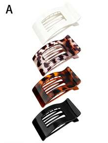 Women's Flat Hair Clips - 8pcs French Flat Hair Clips, Medium Size Girls Hair Clips, Large Hair Clips, Suitable For Thick Or Thin Hair, Durable And Non-Slip, Suitable For Women (Leopard Print) - Multicolor - View 13
