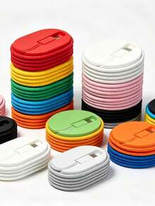 1SET(A+B/2PCS) Cable Organizer, Desktop Cable Management Holder, Random Color For Office, Travel, Home Use, Multi-Purpose Charger, Earphone, USB Cable Clip, Suitable For Back To School Season Gift - Multicolor - View 3