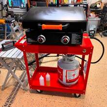 5471 - Manguera y regulador de propano para plancha Blackstone de 17 y 22 pulgadas Se conecta al tanque de 20 libras, se extiende hasta 4 pies, compatible con Blackstone Griddle Charcoal Grill Combo - Multicolor - Ver 3