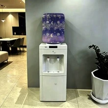 Water Dispenser Barrel Cover For 5 Gallon Water Bottlem, Moon Flowersprinted Durable Fabric Water Cooler Covers, Elastic Fabric Bucket Decor Protector Cover - Multicolor - View 4
