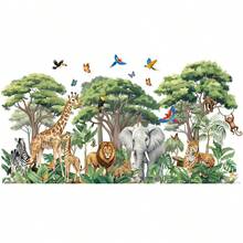 4pcs 30x60cmExtra Large Size Forest Animal Wall Stickers - Large Wall Sticker - View 8