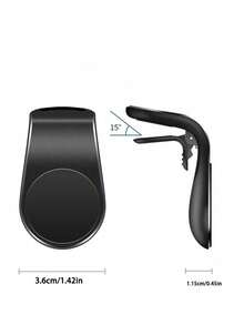 1pc Car Phone Holder, Magnetic Phone Mount With Invisible Suction Cup, Strong Magnetic Car Phone Holder, Suitable For Navigation - Multicolor - View 6