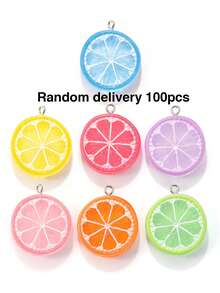10/20/100pcs Double-Sided Lemon Slice Jewelry Accessories DIY Earrings Pendant Keychain Phone Charm Bag Pendant Doll Machine - Small Lemon Slices - View 8