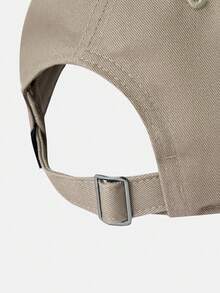 Puma Topi Ayah Unisex ESS SCRIPT LOGO, Pinggiran Melengkung, Abu-abu Taupe, 02745703 - Volcanic Gray - View 4