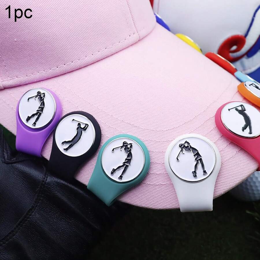 Magnetic Non-Slip Waterproof Silicone Golf Hat Clip, Detachable Easy Installation, Unisex, Golf Player Gift - Multicolor - View 1