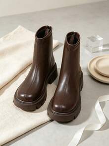 Girls' Boots, Autumn/Winter Children's Ankle Boots, Boots, Autumn/Winter Baby Girls' Boots, Boots, Ankle Boots - Brown - View 4