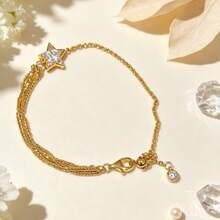 New Premium Comet Elegant Bracelet For Women, Fashion Design Five-Pointed Star Bangle, Exquisite Star Chain - Comet Bracelet - View 3