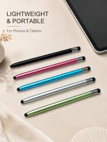 2-In-1 Dual-Tip Capacitive Stylus Pen, Universal Stylus Compatible With IPad, Android Phones And Tablets, Fine Tip Stylus For Digital Art, Painting, Sketching, Writing And Office Use - View 3