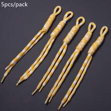 5入組 22-25cm 色塊拼接手工編織尼龍掛繩,花卉圖案鑰匙圈手機掛繩包飾 DIY 校園文具背包可愛裝飾繩 - 花色編織掛繩 - 查看 16