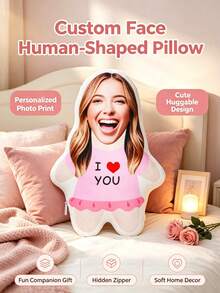 DIY Personalized Photo Pillow Custom Shaped Pillow Cushion Pet Commemoration Parent-Child Couple Children's Toy Gift Home Decoration - 3 - View 3