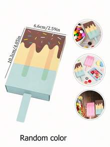 1/5/10pcs Pull-Out Gift Boxes, Creative Stick-Shaped Gift Packaging, Colorful Drip And Sprinkle Design, Drawer-Style Gift Boxes, Suitable For Party Favors, Small Gifts And Souvenirs, Suitable For Adults, Guests, Birthday, Wedding, Anniversary, Holiday And Celebration Decoration - Multicolor - View 6