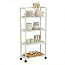 Wall Mounted Kitchen Racks - White - View 1