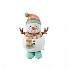 48 Inch Standing Santa Claus & Snowman Foil Balloon, Christmas Mall Atmosphere Decoration, Indoor Theme Decor Arrangement - Multicolor - View 5