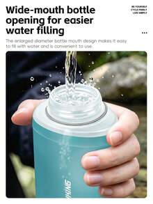WEST BIKING 500ML Large Capacity Cycling Water Bottle Foldable Storage Odorless Dustproof Bite Suction Type Bicycle Water Cup Durable Leakproof Easy To Clean MTB Road Bike Water Bottle - Multicolor - View 3