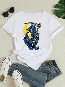 Women T-Shirts - 白色 - 查看 4