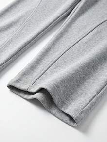 Men's Spring/Autumn New Drawstring Fashion Casual Long Pants, Unisex, Suitable For Spring/Autumn - Light Grey - View 5