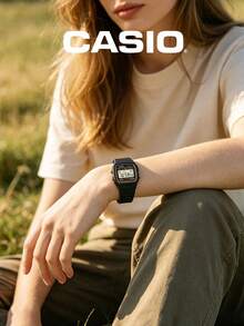 Casio Unisex Translucent Blue Digital Watch With Resin Strap, Electronic LCD Display, Retro Vintage Wristwatch, Suitable For Anniversary Gift And Fashion Accessory - one-size - View 7