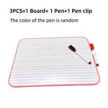 1pc White Board, One Side With 4 Lines And 3 Slots, Other Side Is Whiteboard/Message Board, Smooth Writing, Dry Erase, Reusable (1pc Board Only, 3pcs/Set, 1 Board + 1 Pen + 1 Clip) - Double-sided Whiteboard - View 18