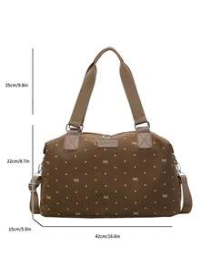 Travel Duffel Bags - Coffee - View 9