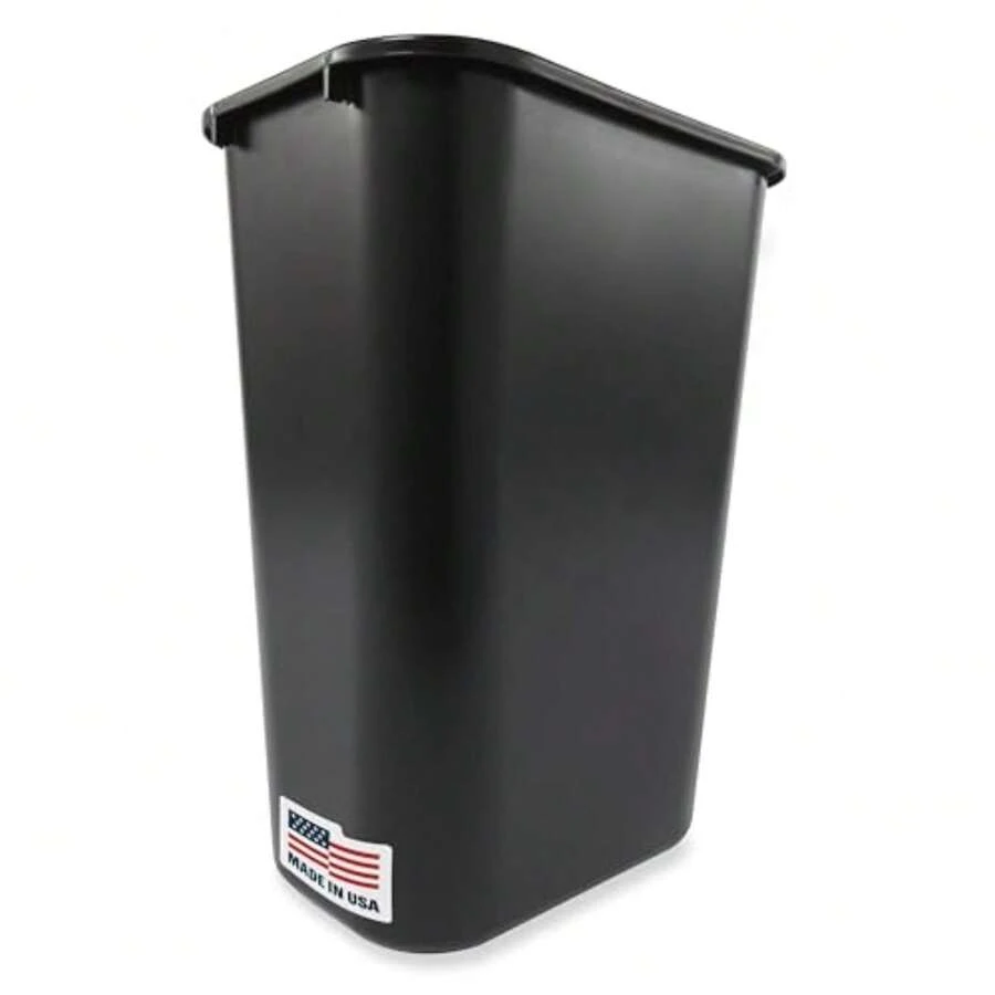 Rubbermaid Commercial Products Bote de Basura de Plástico para Hogar, Cocina y Oficina, Papelera Multiusos Resistente, 38.80 L 10.25 G,Negro FG295700BLA - Negro - Ver 1