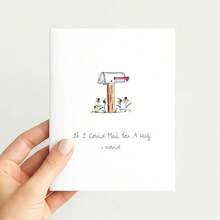 Thinking Of You Card, Encouragement Card, If I Could Mail You A Hug I Would, Cute Support Card - Multicolor - View 4