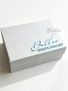 Personalized Groomsman Gift Box, Customized Magnetic Gift Box, Customized Wedding Gift Bag, Groomsman Invitation Box, Empty Wedding Gift Box, Suitable For Bridesmaid Gifts, Wedding Party - Multicolor - View 6