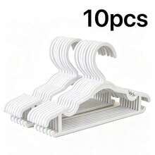 10/1pc Non-Slip Plastic Hangers, Closet Storage Rack, Suitable For Pants, Coats, Dresses, Shirts And Sweaters. Lightweight And Durable, Ideal For Organizing Home, Bedroom And Closet. Daily Clothing Storage Accessory. Dorm Essential - Multicolor - View 11